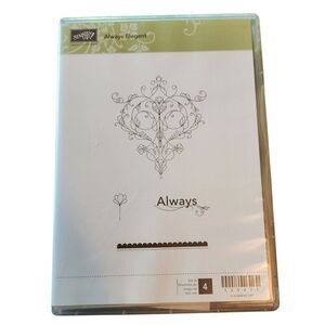 Stampin' Up!‎ ALWAYS ELEGANT Stamp Set of 4 120477 Floral Border Scrapbooking